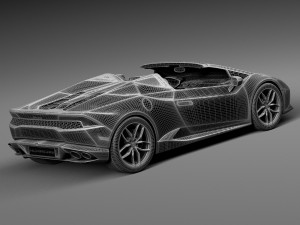Huracan LP 610-4 Spyder 2017 Modello 3D