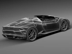 Huracan LP 610-4 Spyder 2017 3D Model