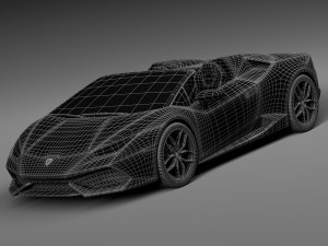 Huracan LP 610-4 Spyder 2017 Modello 3D