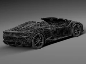 Huracan LP 610-4 Spyder 2017 3D Model