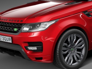 Range Rover Sport HST 2016 Model 3D