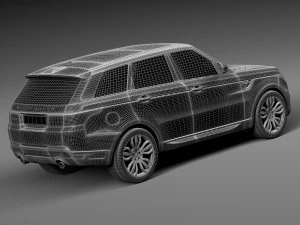 Range Rover Sport HST 2016 3D Model