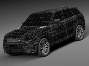 Range Rover Sport HST 2016 3D Model