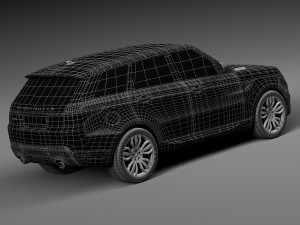 Range Rover Sport HST 2016 Model 3D