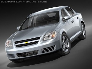Chevrolet Cobalt Sedan 2006-2009 3Dモデル