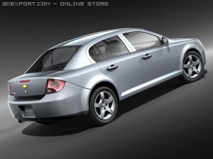 Chevrolet Cobalt Sedan 2006-2009 3Dモデル