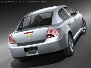 Chevrolet Cobalt Sedan 2006-2009 3Dモデル