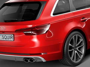 Audi S4 Avant 2017 3D Model