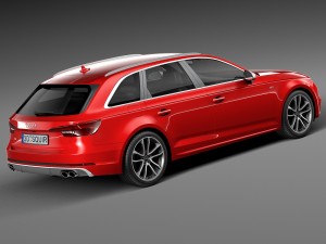 Audi S4 Avant 2017 3D Model