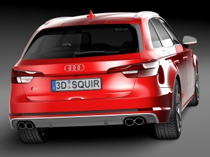 Audi S4 Avant 2017 3D Model
