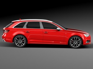 Audi S4 Avant 2017 3D Model
