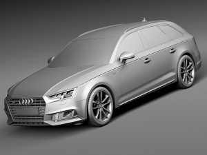 Audi S4 Avant 2017 3D Model