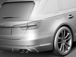 Audi S4 Avant 2017 3D Model