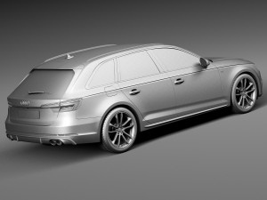 Audi S4 Avant 2017 3D Model