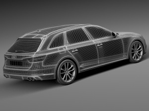 Audi S4 Avant 2017 3D Model