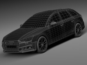 Audi S4 Avant 2017 3D Model