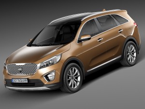 Kia Sorento 2016 Modèle 3D