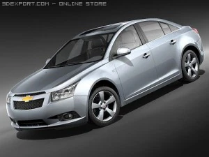 Chevrolet Cobalt Cruze 2010 midpoly 3D Model