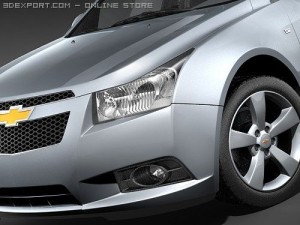 Chevrolet Cobalt Cruze 2010 midpoly 3D Model