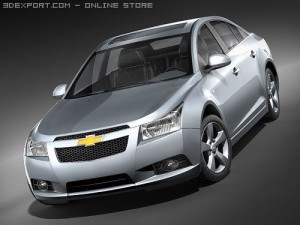 Chevrolet Cobalt Cruze 2010 midpoly 3D Model