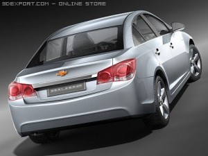 Chevrolet Cobalt Cruze 2010 midpoly 3D Model