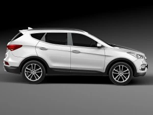 Hyundai Santa Fe 2016 3D Model