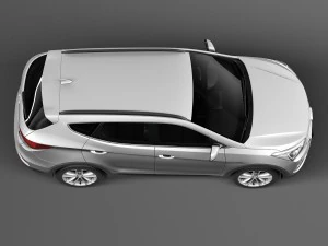 Hyundai Santa Fe 2016 3D Model