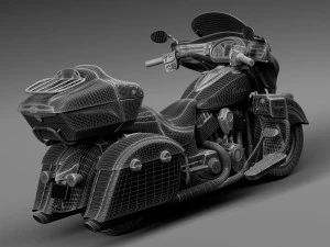 Indian Roadmaster 2015 3D Model
