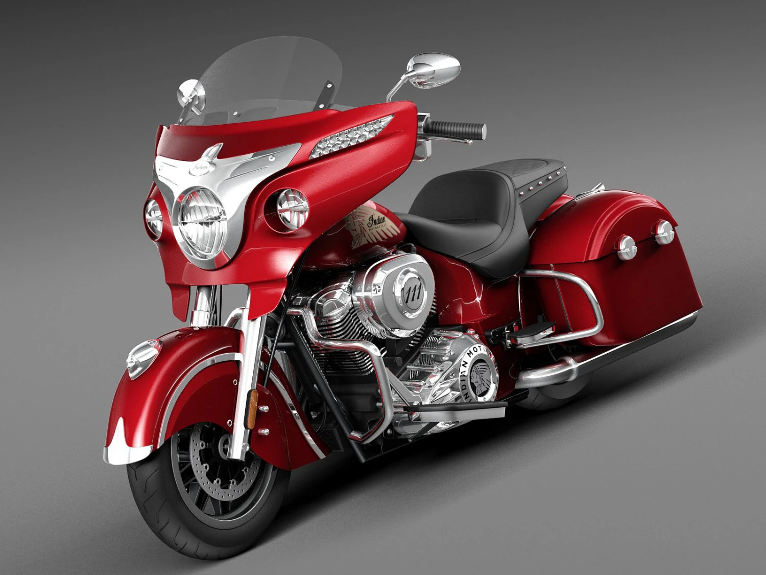 Indian Chieftain 2015 3D Model .c4d .max .obj .3ds .fbx .stl .blend 
