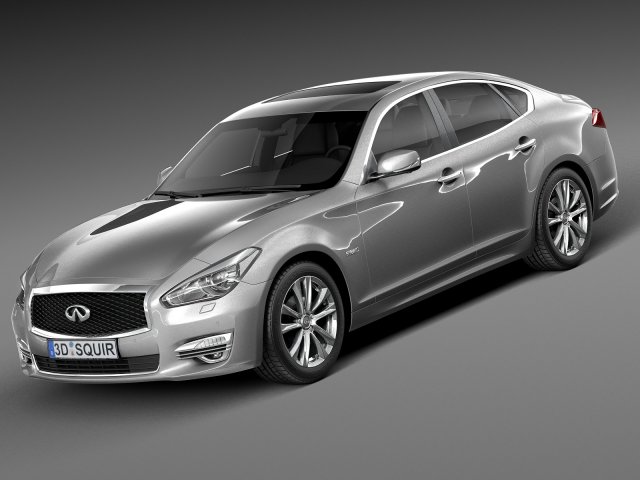 Infiniti Q70 2015 Model 3D .c4d .max .obj .3ds .fbx .stl .blend 