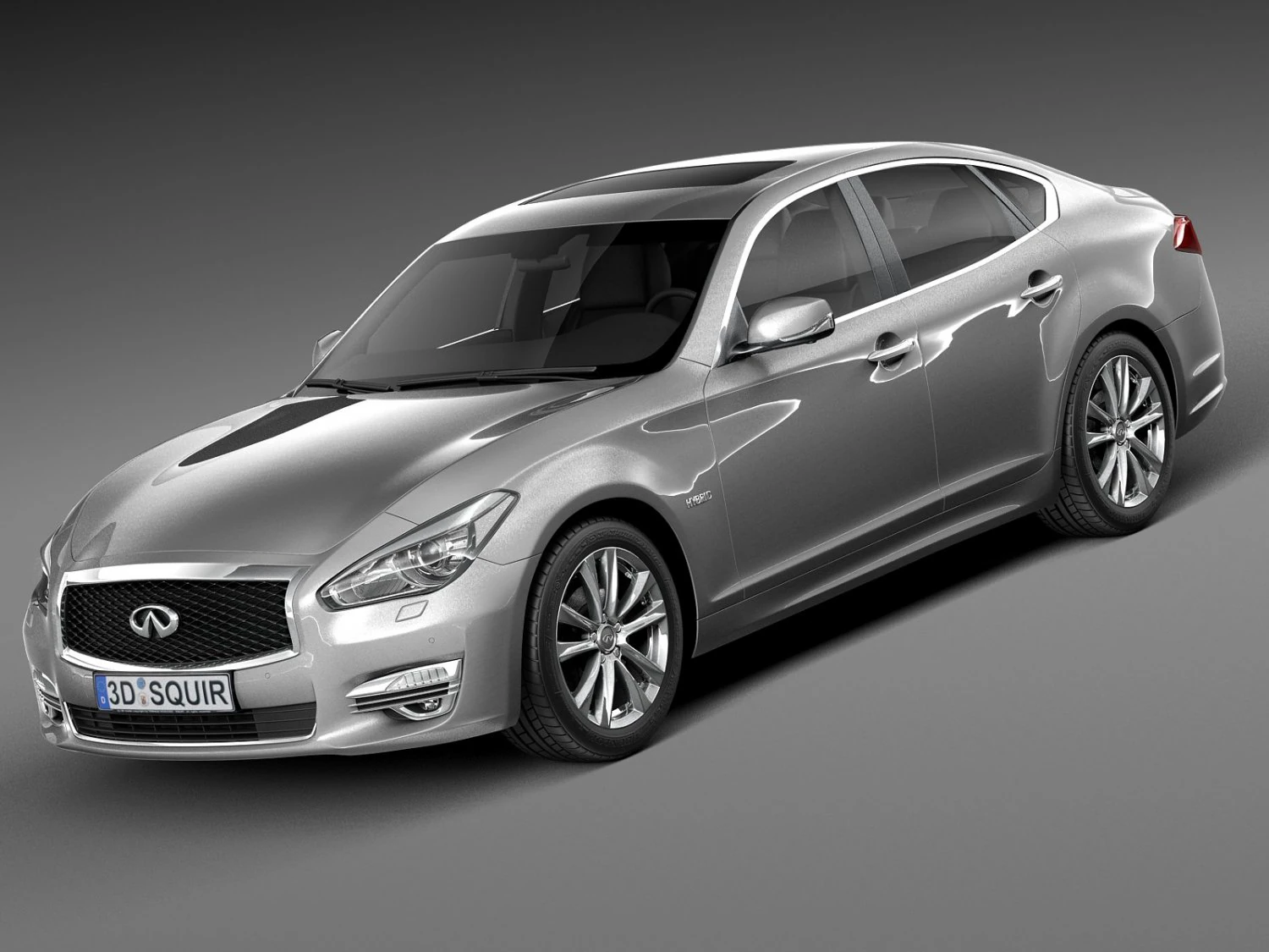 Infiniti Q70 2015 3D Model .c4d .max .obj .3ds .fbx .stl .blend