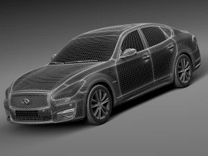 Infiniti Q70 2015 3D Model