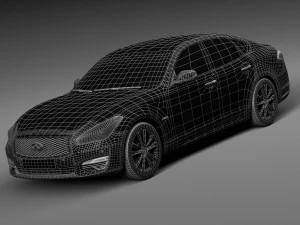 Infiniti Q70 2015 3D Model