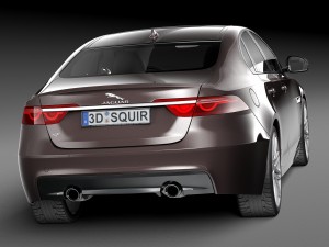 Jaguar XF 2016 3D Model