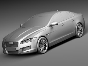 Jaguar XF 2016 3D Model