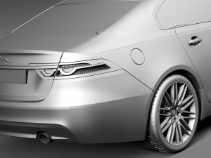 Jaguar XF 2016 3D Model