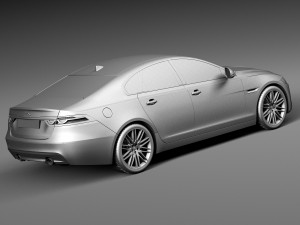 Jaguar XF 2016 3D Model