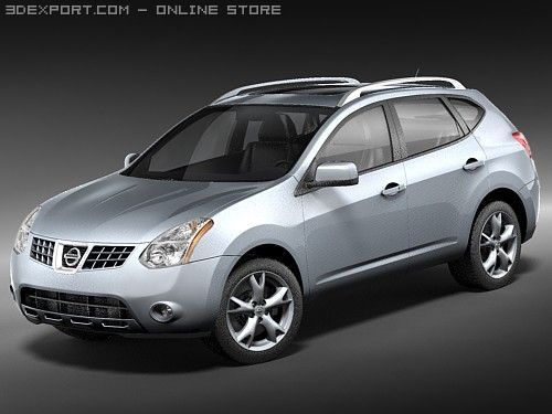 Nissan Rogue 3D Model .c4d .max .obj .3ds .fbx .stl .blend 