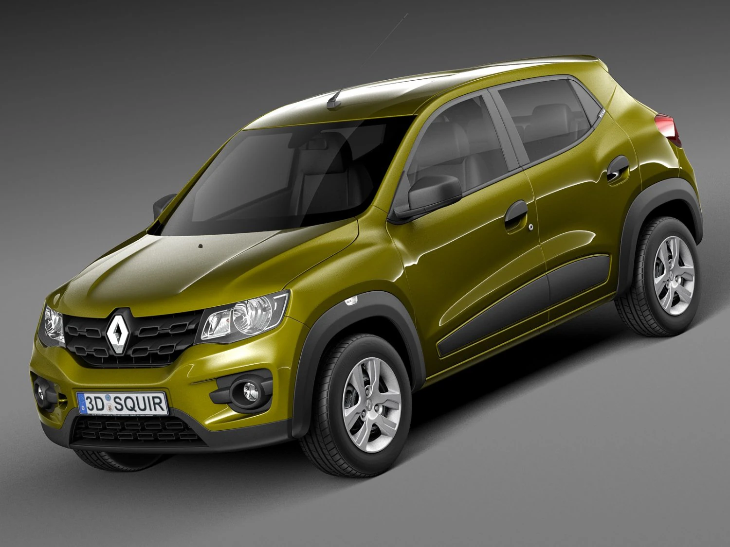 Renault Kwid 2016 3D Model .c4d .max .obj .3ds .fbx .stl .blend 