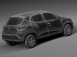 Renault Kwid 2016 3D Modell