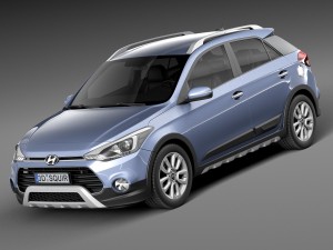 Hyundai i20 Active 2016 3D Model