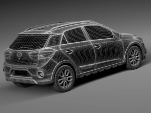 Hyundai i20 Active 2016 3D Model