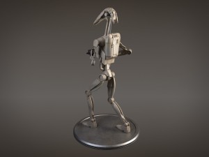 Star Wars Battle Droid Rigged for 3dsmax 3D-Modell