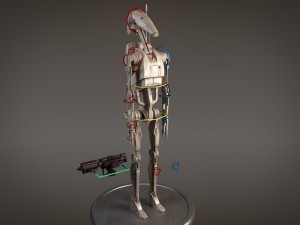 Star Wars Battle Droid Rigged for 3dsmax 3D-Modell