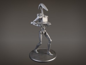 Star Wars Battle Droid Rigged for 3dsmax 3D-Modell