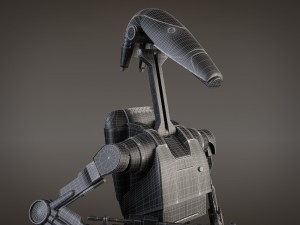 Star Wars Battle Droid Rigged for 3dsmax 3D-Modell