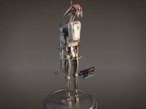 Star Wars Battle Droid Rigged for 3dsmax 3D-Modell