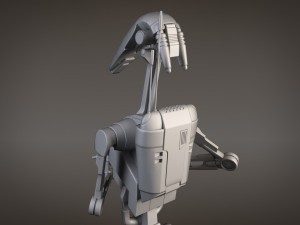 Star Wars Battle Droid Rigged for 3dsmax 3D-Modell