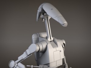 Star Wars Battle Droid Rigged for 3dsmax 3D-Modell