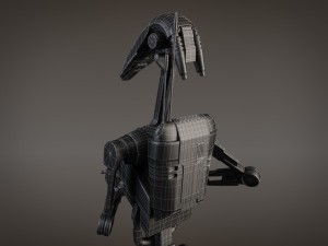 Star Wars Battle Droid Rigged for 3dsmax 3D-Modell